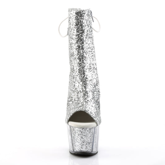 【PLEASER】ADORE-1018G シューズ Slv Glitter/Slv Glitter【取寄】
