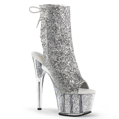 【PLEASER】ADORE-1018G シューズ Slv Glitter/Slv Glitter【取寄】