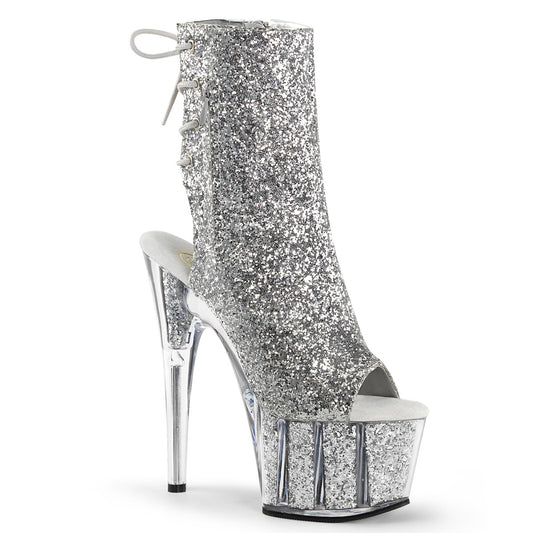 【PLEASER】ADORE-1018G シューズ Slv Glitter/Slv Glitter【取寄】