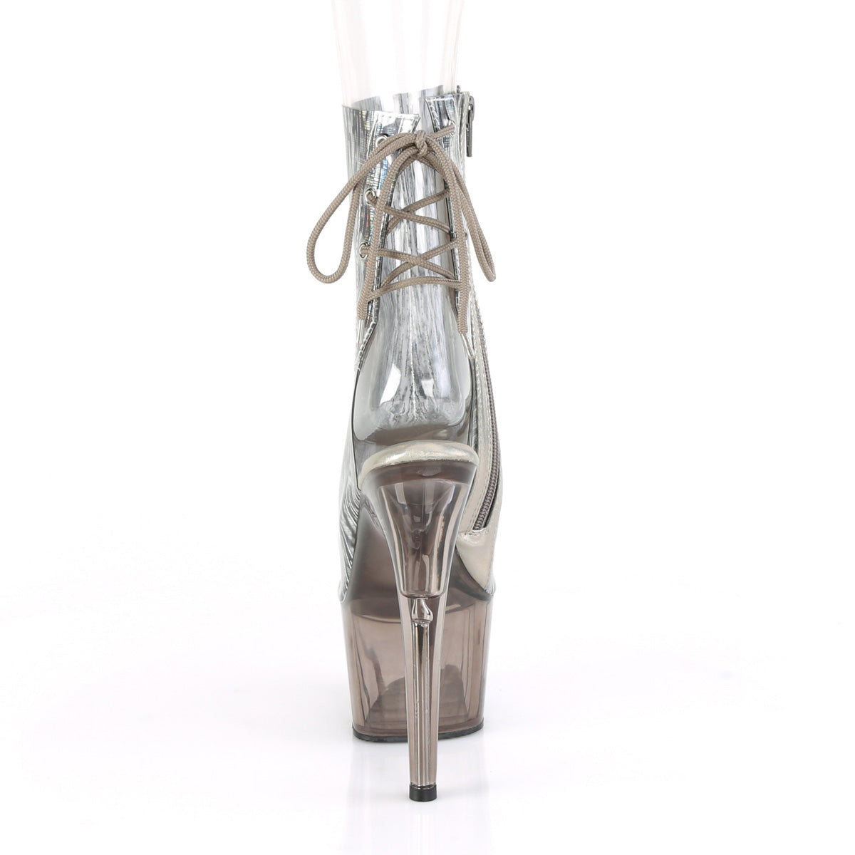 【PLEASER】ADORE-1018HCT シューズ Clr-Slv Hologram TPU/Smoke Tinted【取寄】