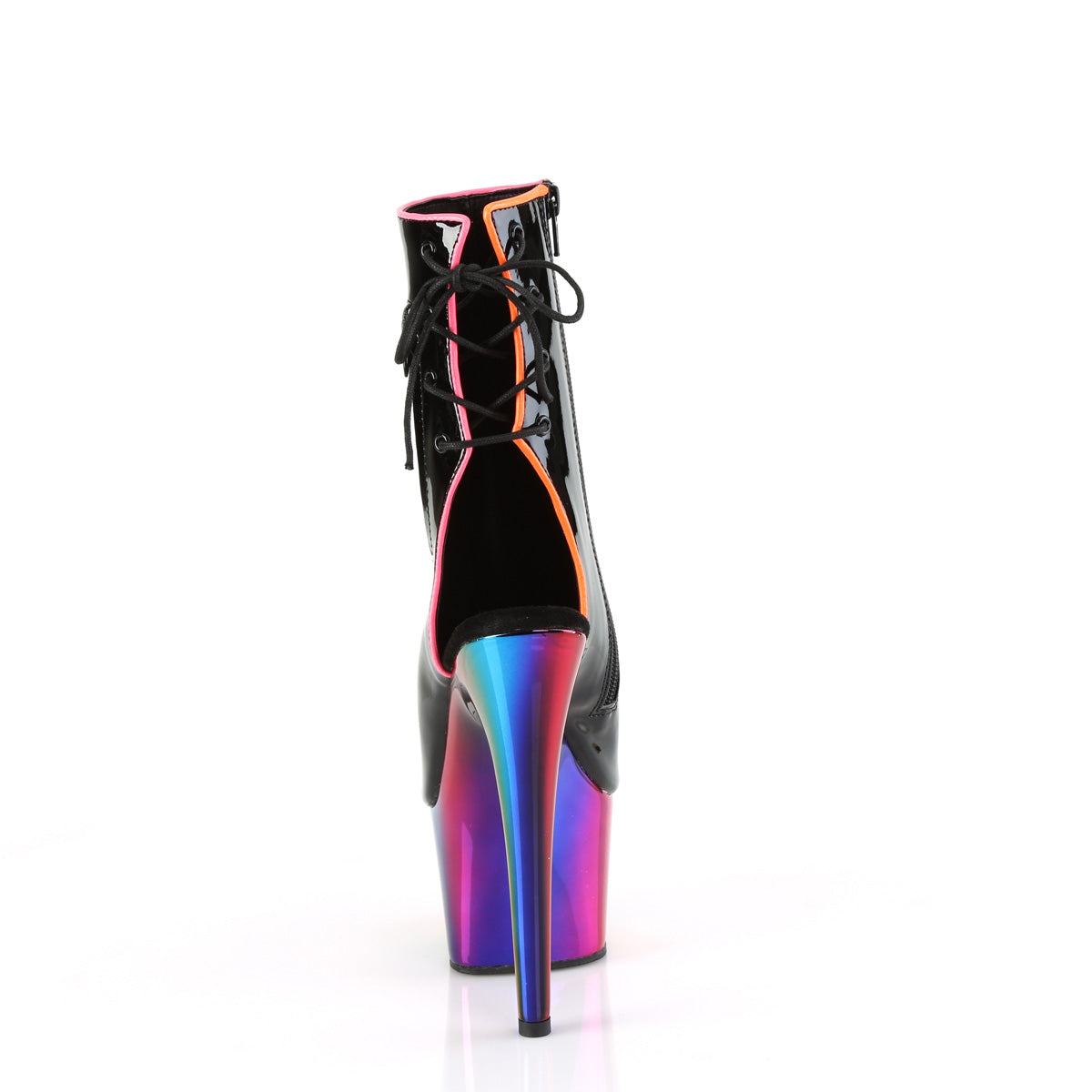 【PLEASER】ADORE-1018RC-02 シューズ Blk Pat/Rainbow Chrome【取寄】