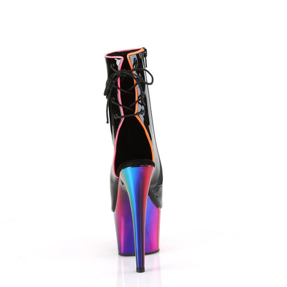【PLEASER】ADORE-1018RC-02 シューズ Blk Pat/Rainbow Chrome【取寄】