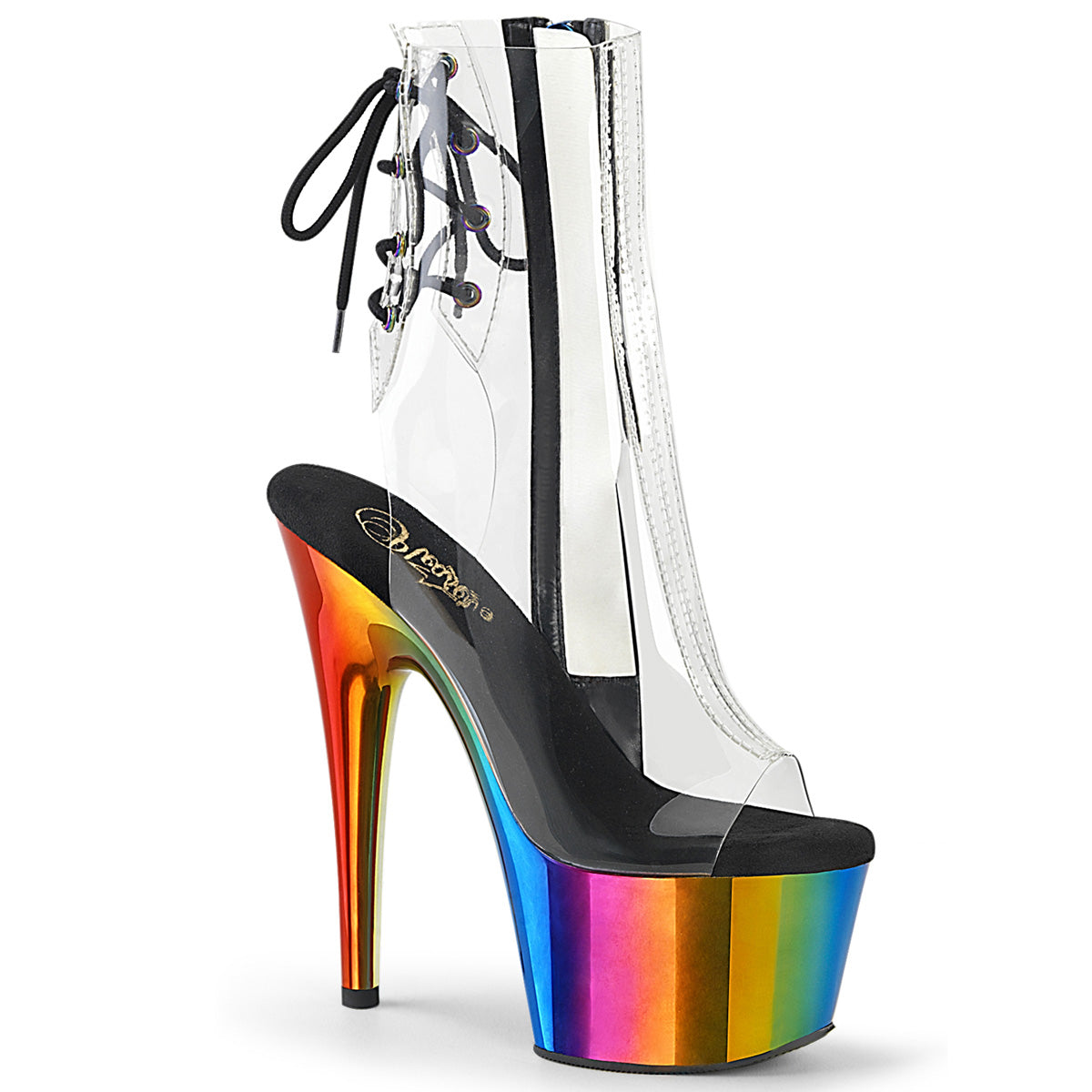 【PLEASER】ADORE-1018RC シューズ Clr/Rainbow Chrome【取寄】