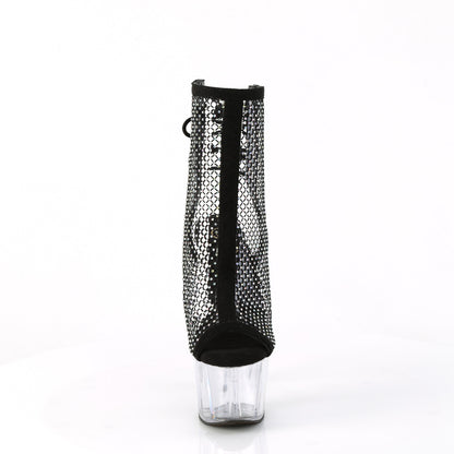 【PLEASER】ADORE-1018RM シューズ Blk Faux Suede-RS Mesh/Clr【取寄】