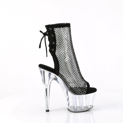 【PLEASER】ADORE-1018RM シューズ Blk Faux Suede-RS Mesh/Clr【取寄】