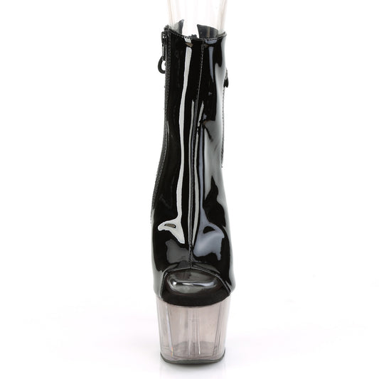 【PLEASER】ADORE-1018T プラットフォームシューズ Blk Pat/Smoke Tinted【取寄】