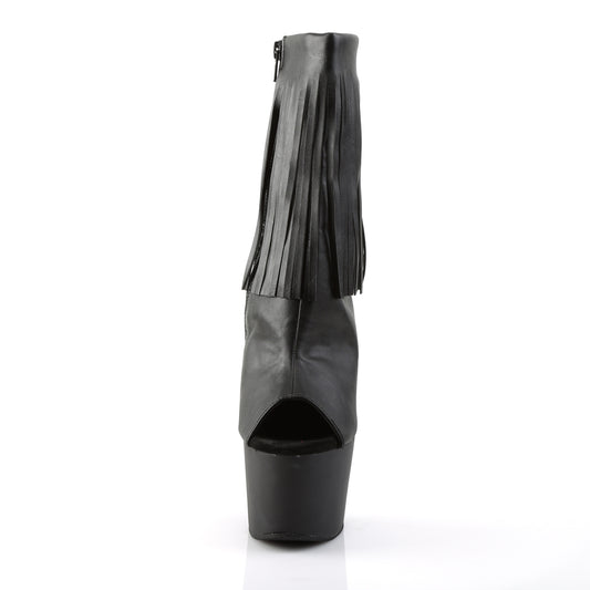 【PLEASER】ADORE-1019 プラットフォームシューズ Blk Faux Leather/Blk Matte【取寄】