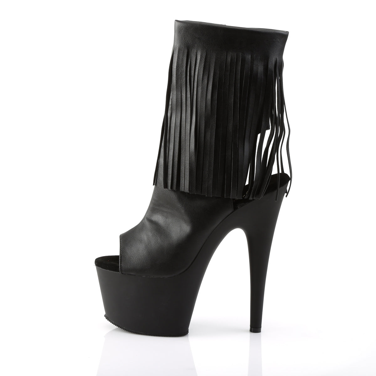 【PLEASER】ADORE-1019 シューズ Blk Faux Leather/Blk Matte【取寄】