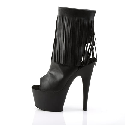 【PLEASER】ADORE-1019 シューズ Blk Faux Leather/Blk Matte【取寄】