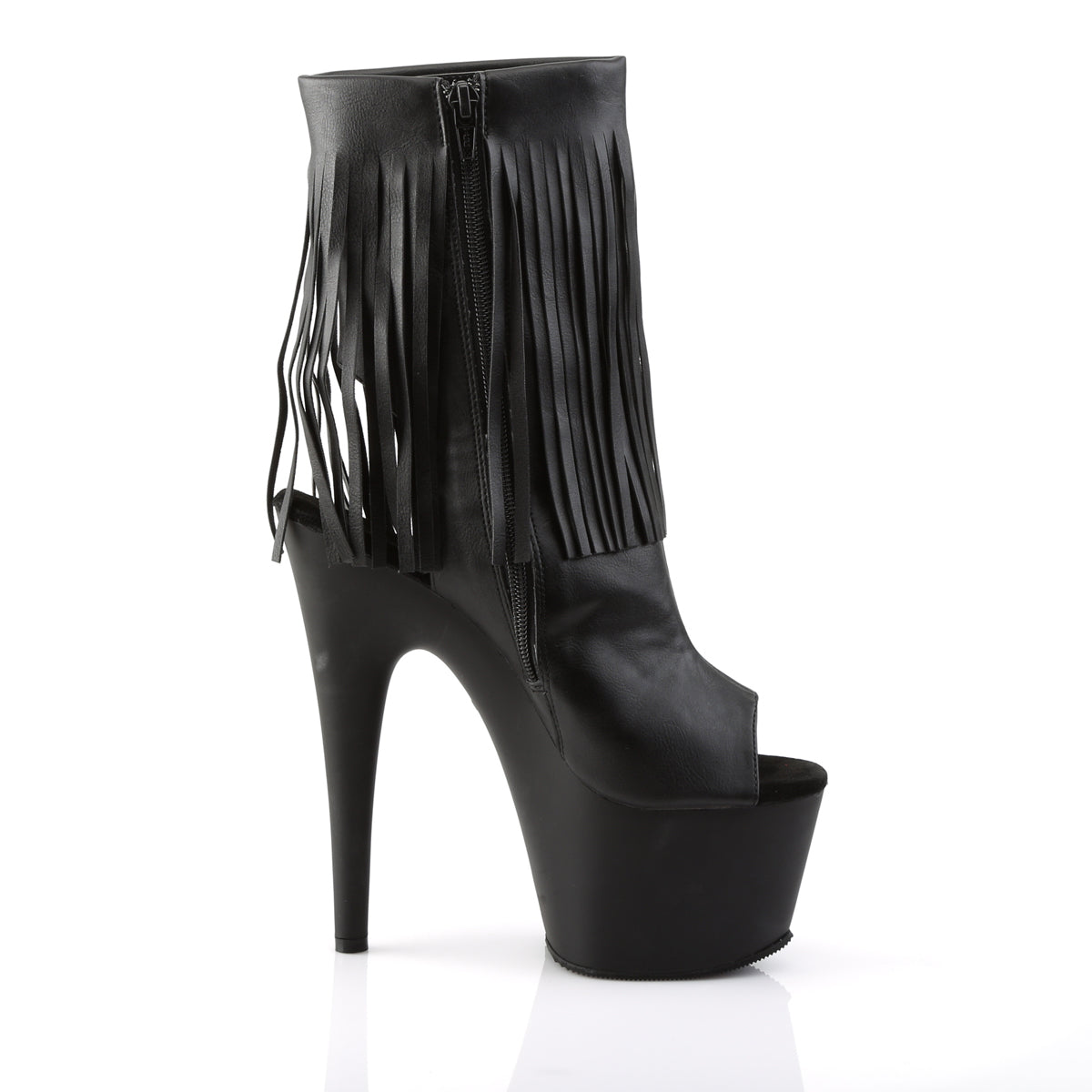 【PLEASER】ADORE-1019 シューズ Blk Faux Leather/Blk Matte【取寄】