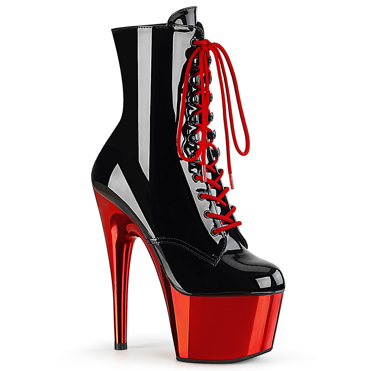 【PLEASER】ADORE-1020 シューズ Blk Pat/Red Chrome【取寄】