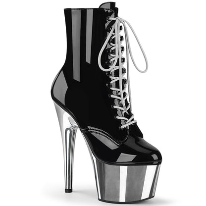 【PLEASER】ADORE-1020 シューズ Blk Pat/Slv Chrome【取寄】