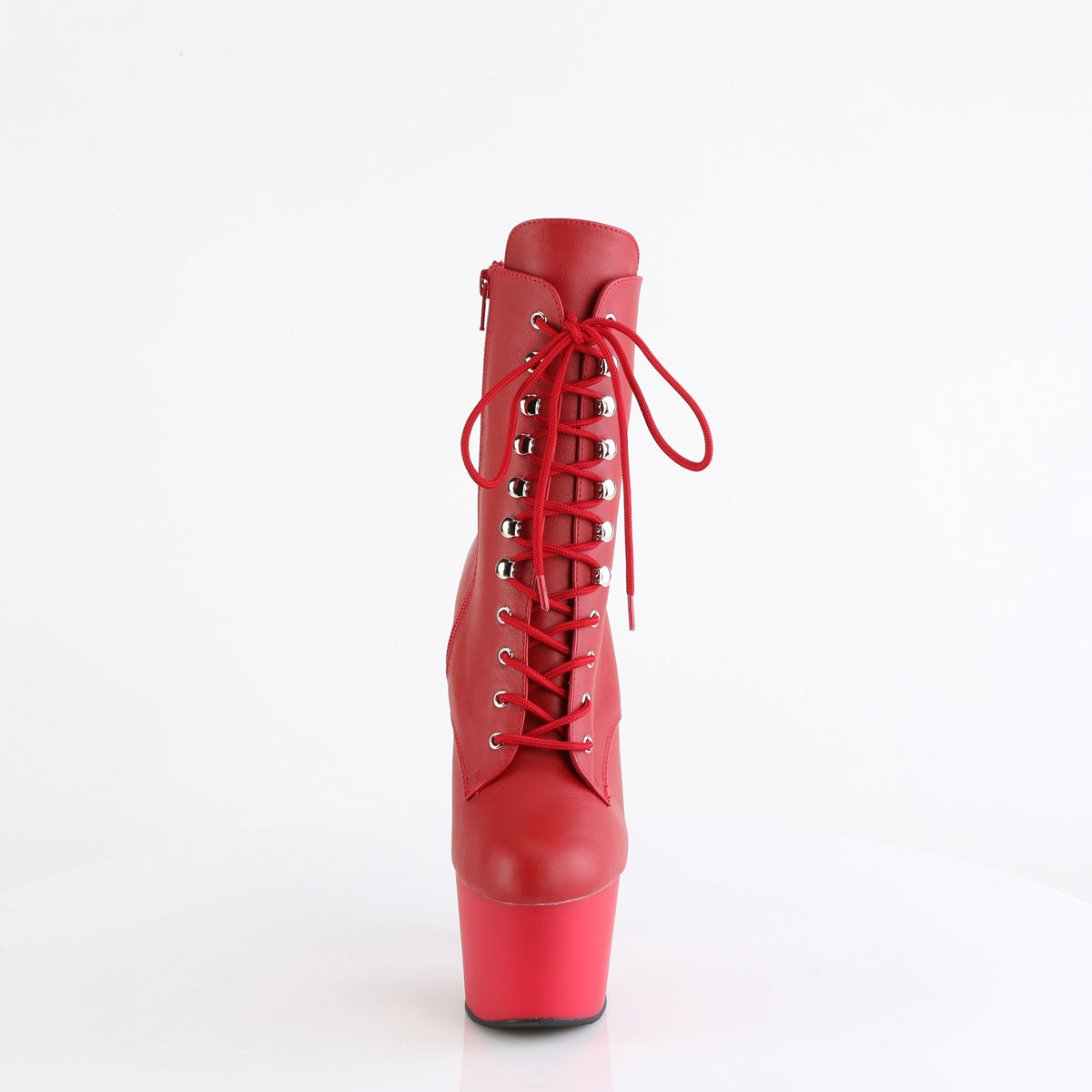 【PLEASER】ADORE-1020 シューズ Red Faux Leather/Red Matte【取寄】