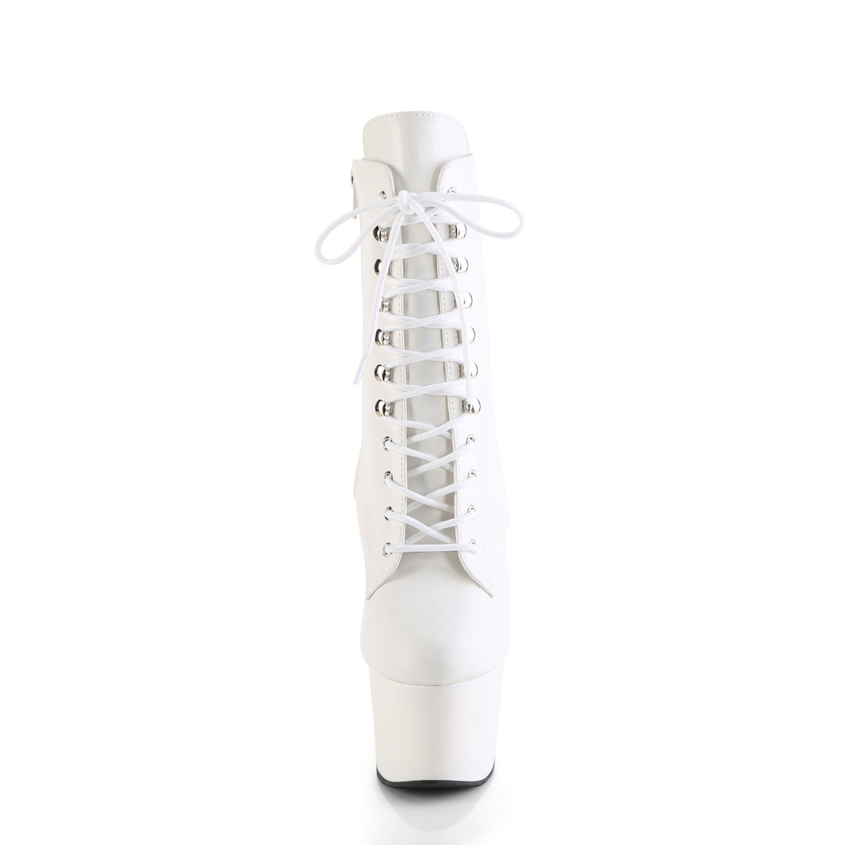 【PLEASER】ADORE-1020 シューズ Wht Faux Leather/Wht Matte【取寄】