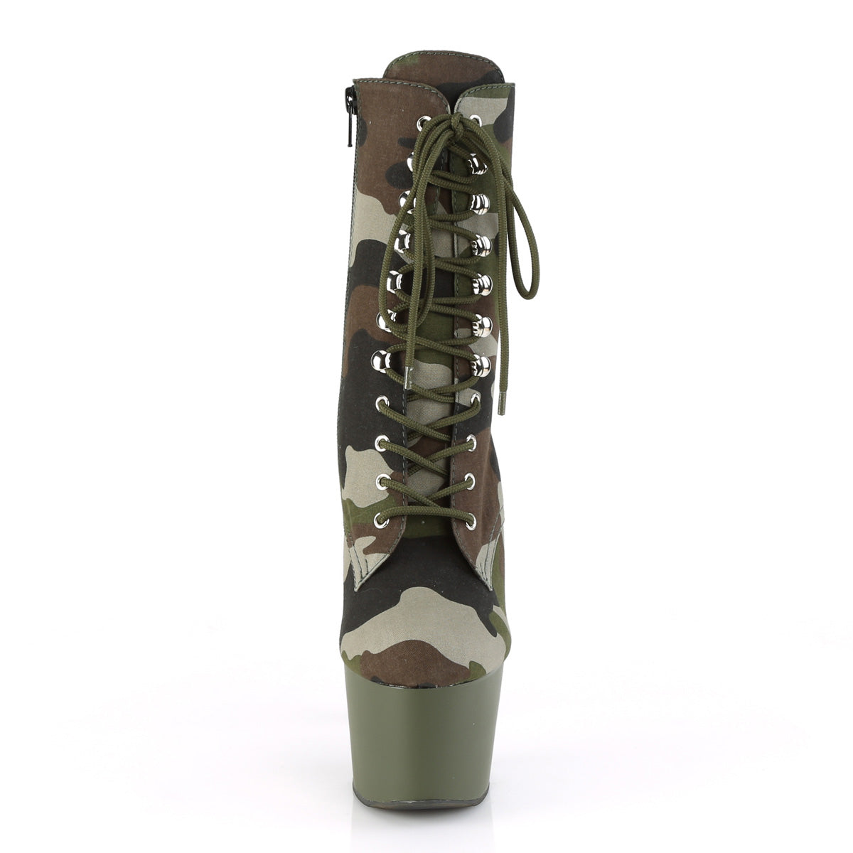 【PLEASER】ADORE-1020CAMO シューズ Green Camo Fabric/Dark Olive Matte【取寄】