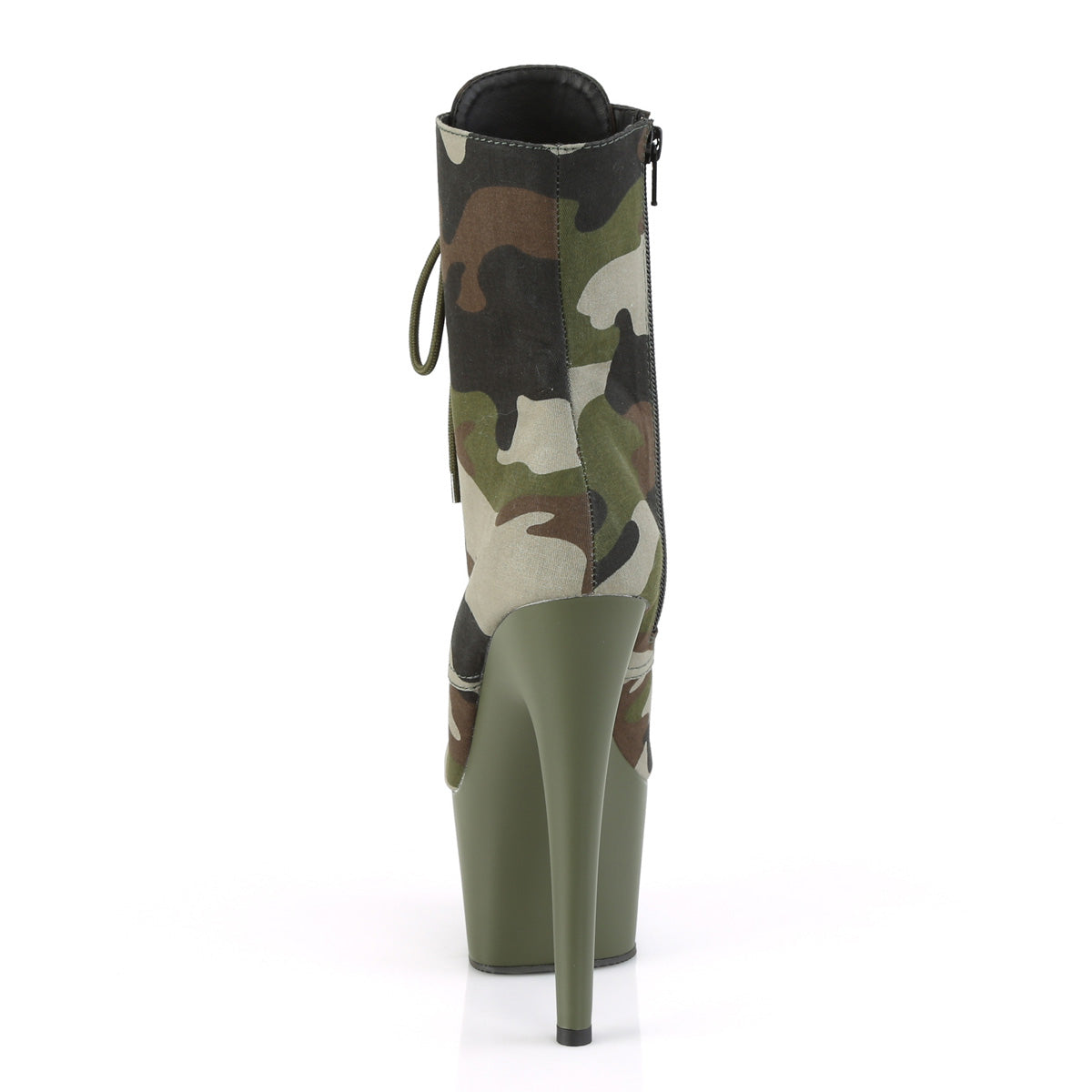 【PLEASER】ADORE-1020CAMO シューズ Green Camo Fabric/Dark Olive Matte【取寄】