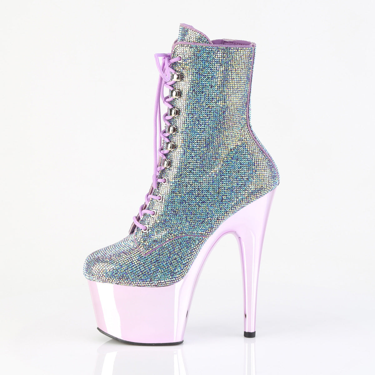 【PLEASER】ADORE-1020CHRS シューズ Lavender Multi RS/Lavender Chrome【取寄】