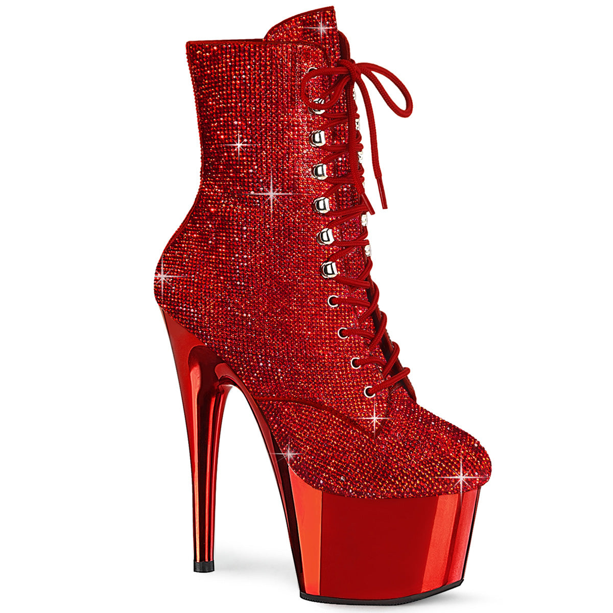 【PLEASER】ADORE-1020CHRS シューズ Red RS/Red Chrome【取寄】