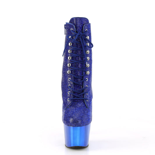 【PLEASER】ADORE-1020CHRS プラットフォームシューズ Royal Blue RS/Royal Blue Chrome【取寄】