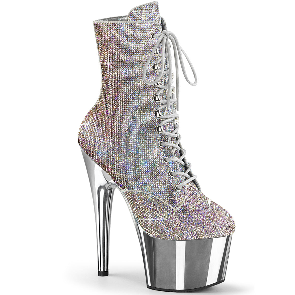 【PLEASER】ADORE-1020CHRS シューズ Slv Multi RS/Slv Chrome【取寄】