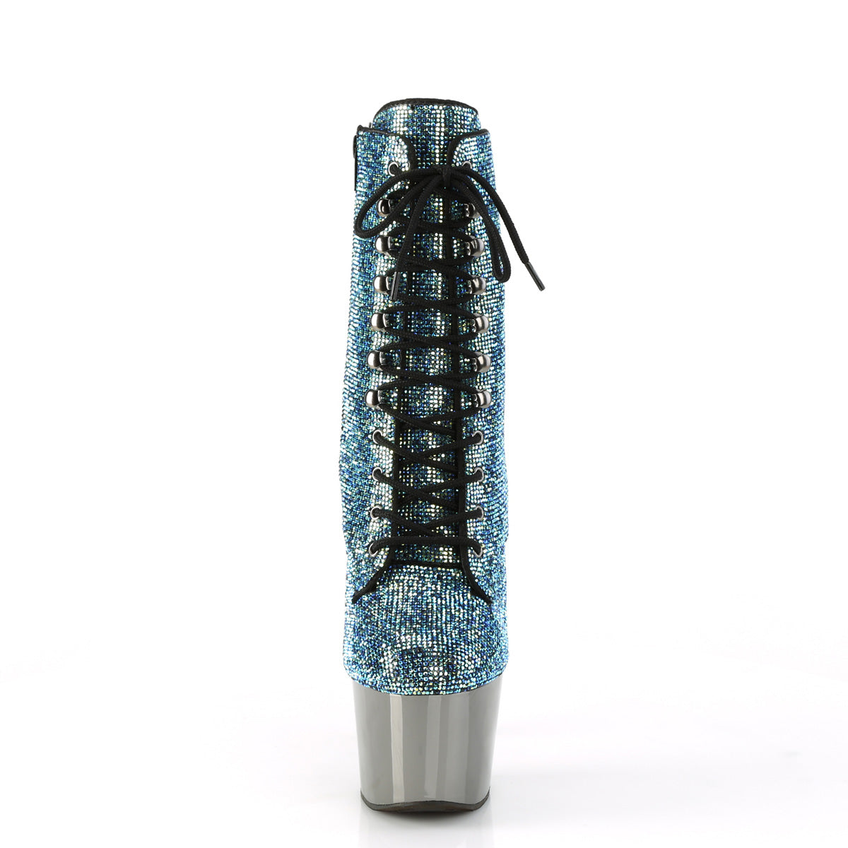 【PLEASER】ADORE-1020CHRS シューズ Turquoise Multi RS/Pewter Chrome【取寄】