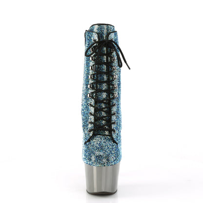 【PLEASER】ADORE-1020CHRS シューズ Turquoise Multi RS/Pewter Chrome【取寄】