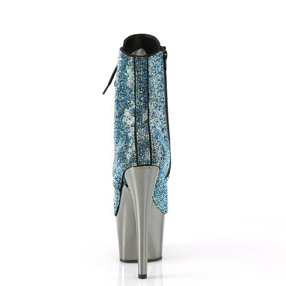 【PLEASER】ADORE-1020CHRS シューズ Turquoise Multi RS/Pewter Chrome【取寄】