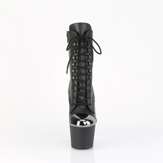 【PLEASER】ADORE-1020ESC プラットフォームシューズ Blk Faux Le/Blk Matte【取寄】