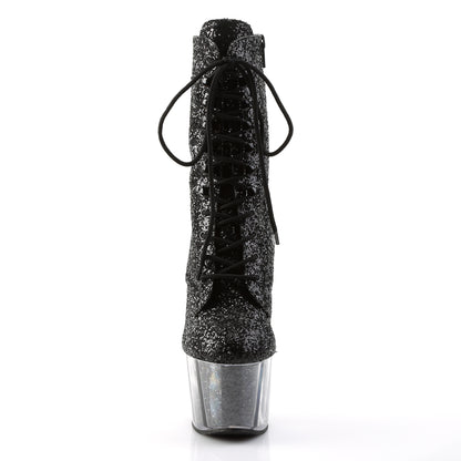 【PLEASER】ADORE-1020G シューズ Blk Glitter/Blk Glitter【取寄】