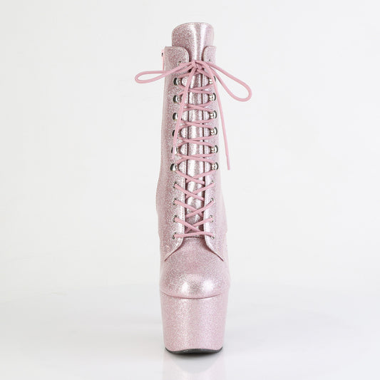 【PLEASER】ADORE-1020GP プラットフォームシューズ Blush Pink Glitter Pat/M【取寄】