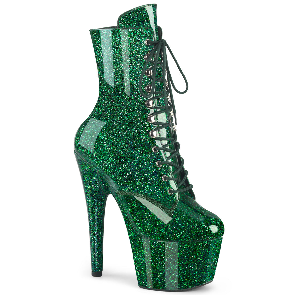 【PLEASER】ADORE-1020GP シューズ Emerald Green Glitter Pat/M【取寄】
