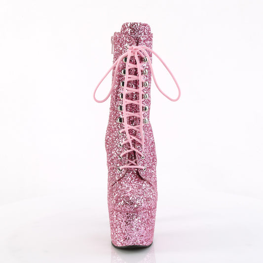 【PLEASER】ADORE-1020GWR プラットフォームシューズ B. Pink Glitter/B. Pink Glitter【取寄】