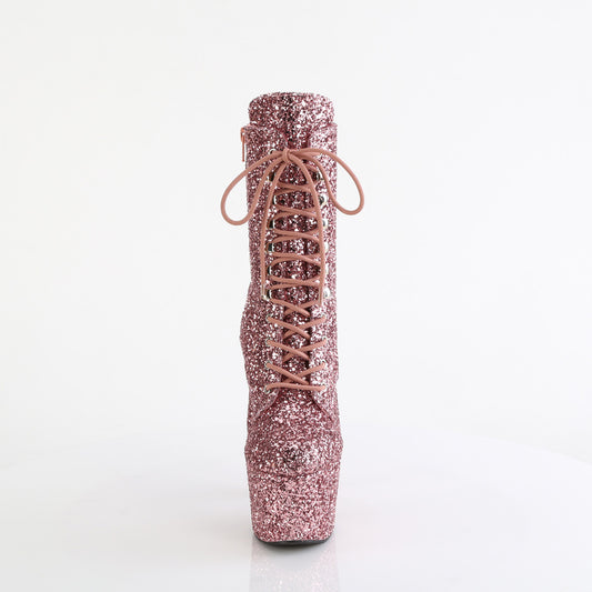 【PLEASER】ADORE-1020GWR プラットフォームシューズ Rose Gold Glitter/Rose Gold Glitter【取寄】