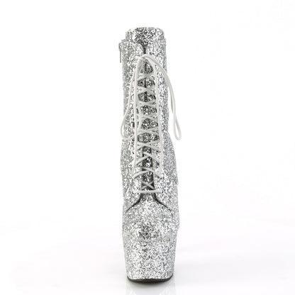 【PLEASER】ADORE-1020GWR シューズ Silver Glitter/Silver Glitter【取寄】
