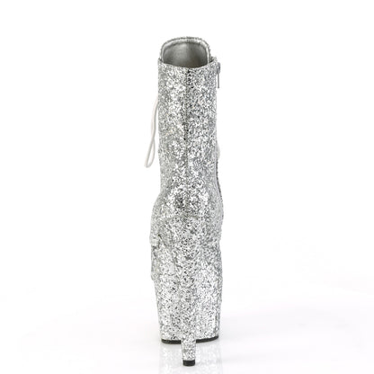 【PLEASER】ADORE-1020GWR シューズ Silver Glitter/Silver Glitter【取寄】