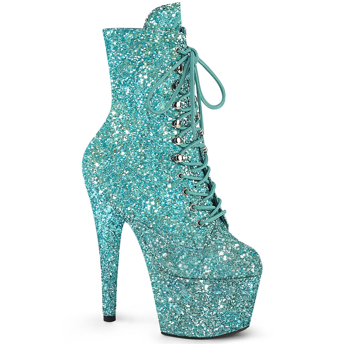 【PLEASER】ADORE-1020GWR シューズ Turquoise Glitter/Turquoise Glitter【取寄】