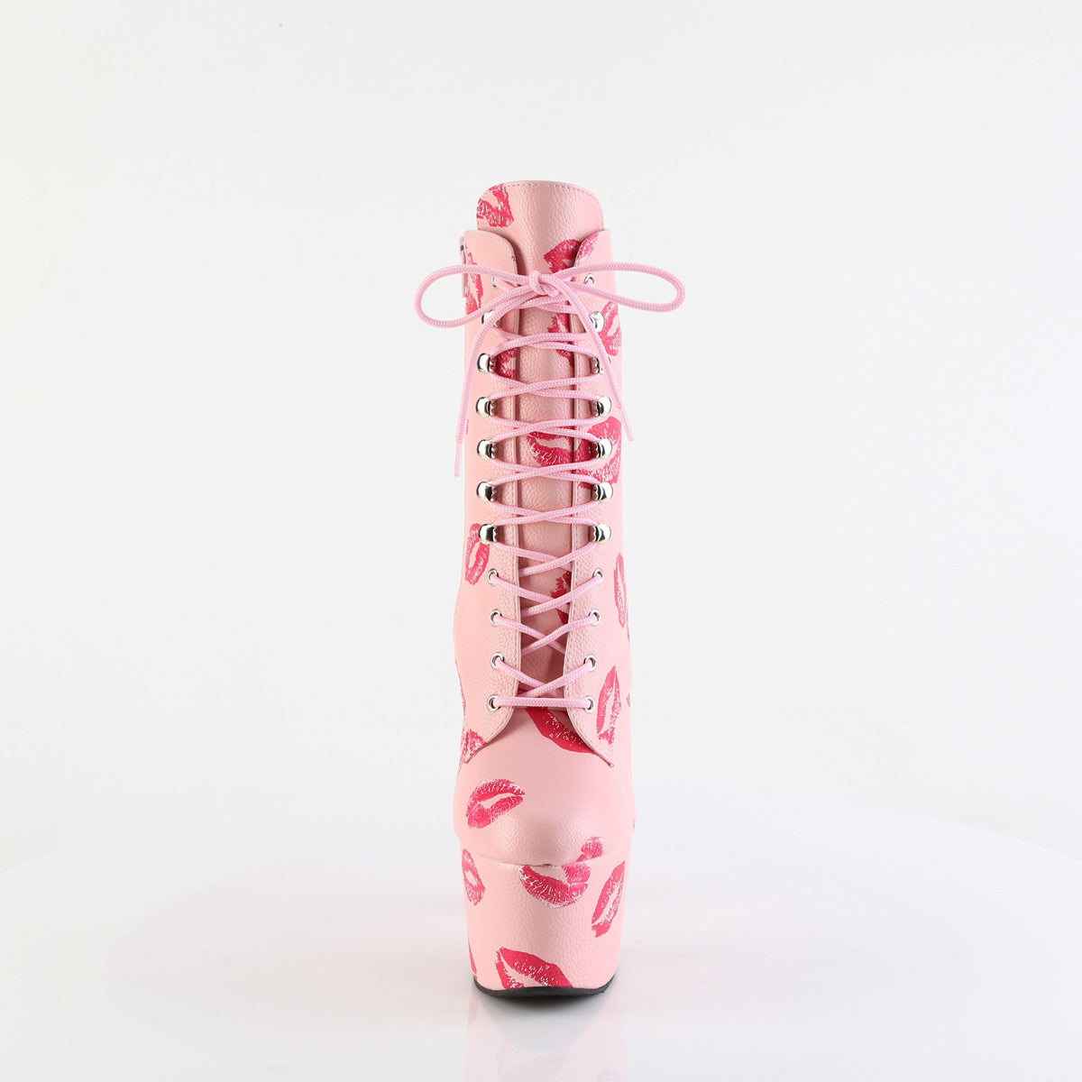 【PLEASER】ADORE-1020KISSES シューズ B. Pink Faux Leather/B. Pink Faux Leathe【取寄】