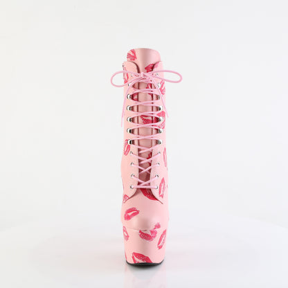 【PLEASER】ADORE-1020KISSES シューズ B. Pink Faux Leather/B. Pink Faux Leathe【取寄】