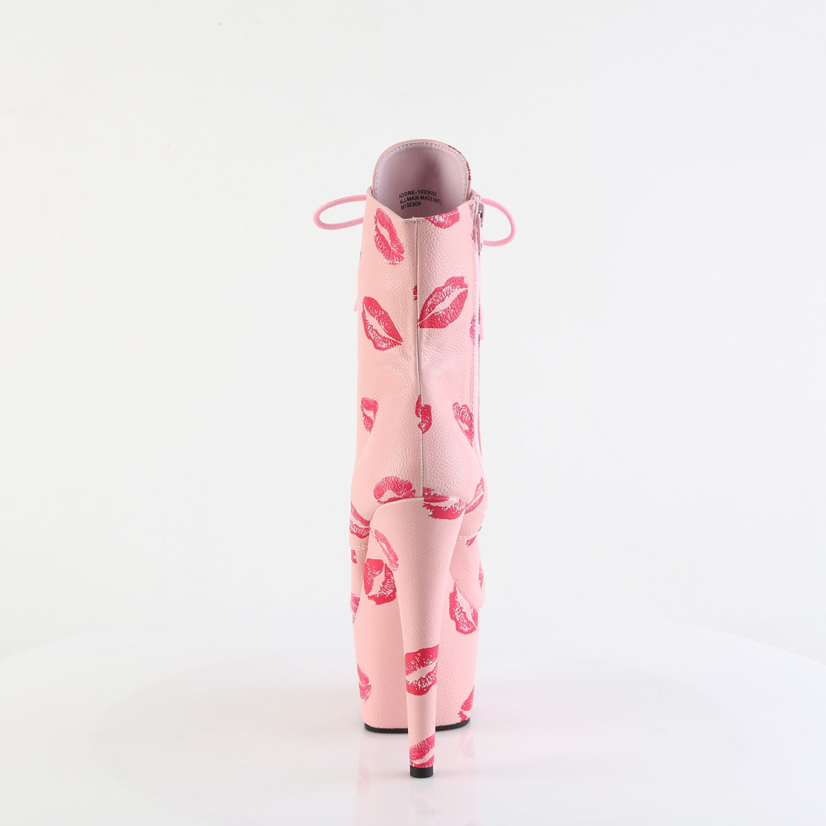 【PLEASER】ADORE-1020KISSES シューズ B. Pink Faux Leather/B. Pink Faux Leathe【取寄】
