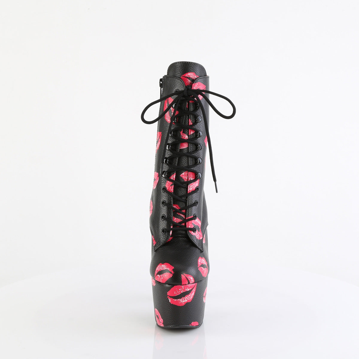 【PLEASER】ADORE-1020KISSES シューズ Blk Faux Leather/Blk Faux Leather【取寄】
