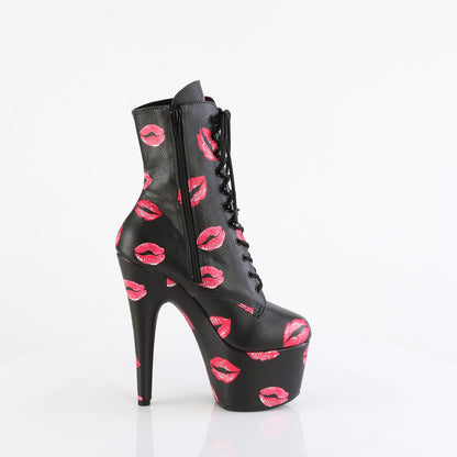 【PLEASER】ADORE-1020KISSES シューズ Blk Faux Leather/Blk Faux Leather【取寄】