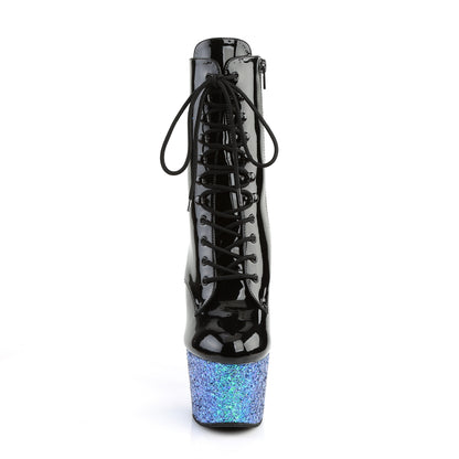 【PLEASER】ADORE-1020LG シューズ Blk Pat/Blue Multi Glitter【取寄】