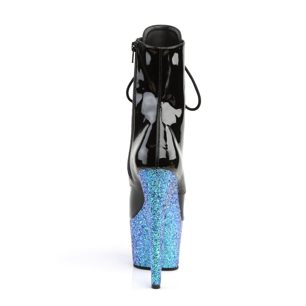 【PLEASER】ADORE-1020LG シューズ Blk Pat/Blue Multi Glitter【取寄】