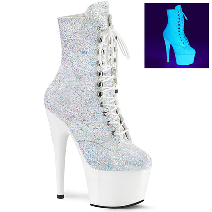 【PLEASER】ADORE-1020LG シューズ Neon White Multi Glitter/Neon White【取寄】