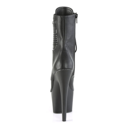 【PLEASER】ADORE-1020PK シューズ Blk Faux Leather/Blk Matte【取寄】