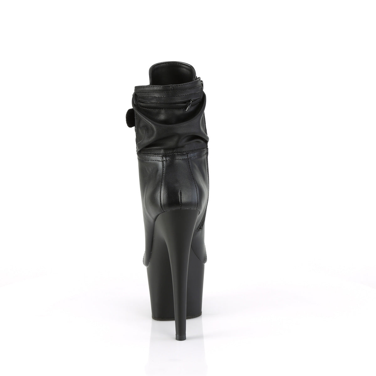 【PLEASER】ADORE-1020POUCH シューズ Blk Faux Leather/Blk Matte【取寄】