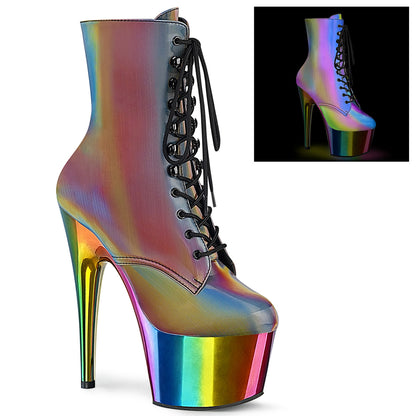 【PLEASER】ADORE-1020RC-REFL シューズ Rainbow Reflective/Rainbow Chrome【取寄】
