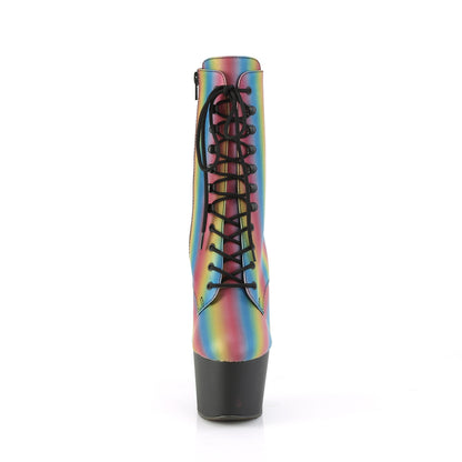 【PLEASER】ADORE-1020REFL-02 シューズ Rainbow Reflective/Blk Matte【取寄】