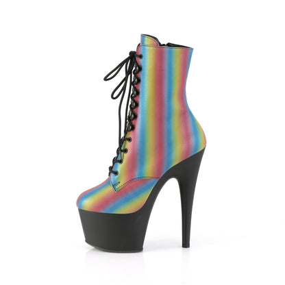 【PLEASER】ADORE-1020REFL-02 シューズ Rainbow Reflective/Blk Matte【取寄】