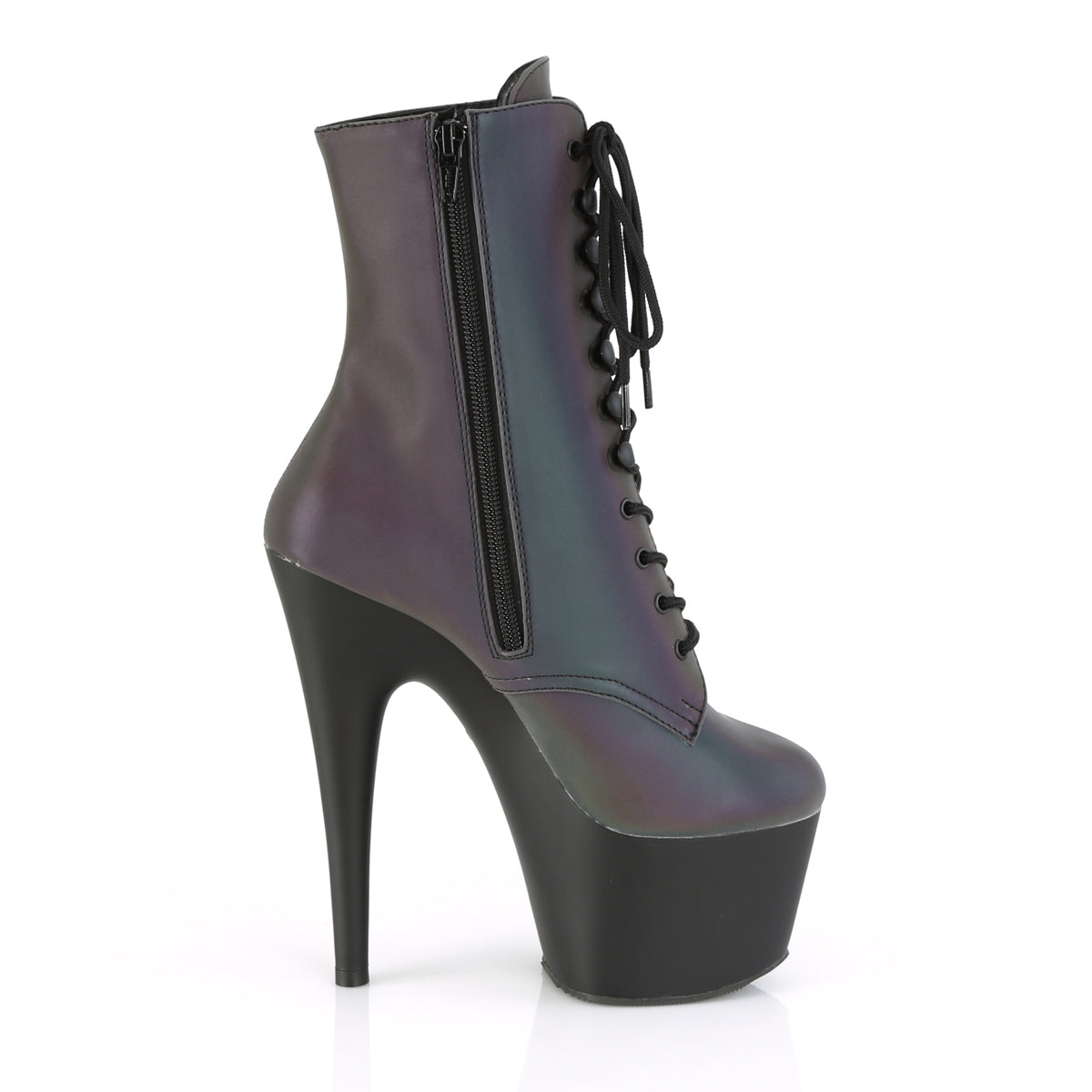 【PLEASER】ADORE-1020REFL シューズ Green Multi Reflective/Blk Matte【取寄】